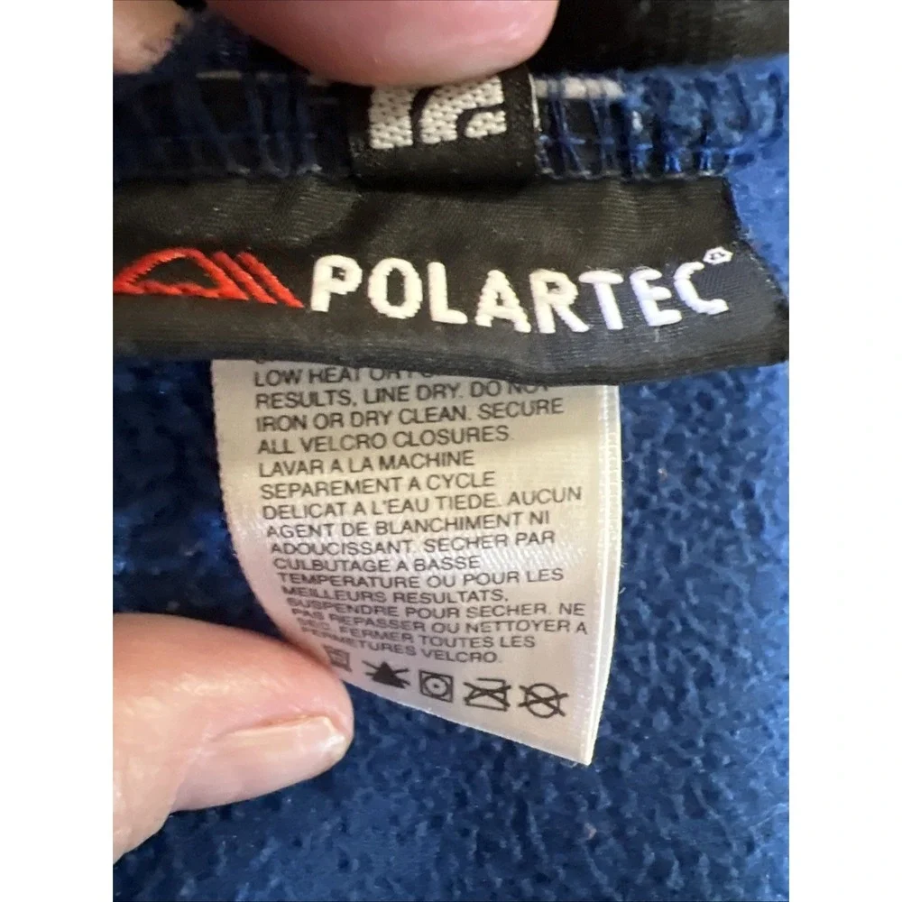 Vintage Youth UnisexNorth Face Denali Fleece Jacket Polartec Blue Black XL‎